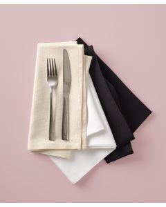 Nutshell® Organic Cotton Napkin - Premium Reusable Dining Essential, Hemmed Edges, Packet Flat, Soft Texture, Reduce Waste