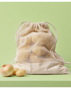 The Nutshell Cotton Mesh Bag is a standout choice, offering a unique blend of lightweight design, Breathability, eco-friendliness, and reusability. With its rope drawcord closure, it's a versatile and stylish addition to your daily routine