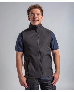 Pro RTX 2-Layer Softshell Gilet – Windproof, Showerproof, Fill-Front Zip