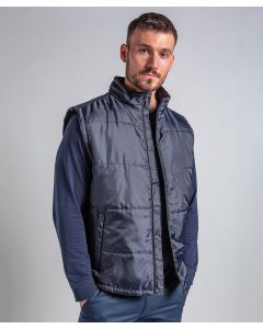 Pro RTX Body Warmer – Quilted with Full Length Zip, Funnel Collar, Zipped Pockets