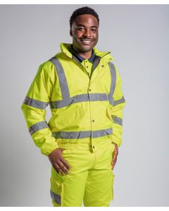 Pro RTX High Visibility Bomber Jacket – Warm, Dry, Workforce Night Safety Wear