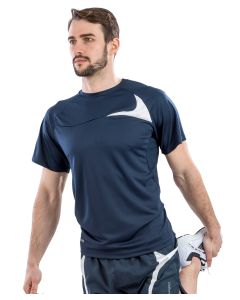 Spiro Dash Training Shirt – Premium Performance Sports Tee, Keeps Skin Cool and Comfortable, Lightweight, Contour Fit Panels