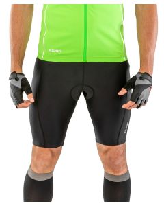 Spiro Padded Bikewear Shorts – Cycling Performance, Comfort and Supportive Ride Fit, Elasticated Waist Band, Contour Fit Panels