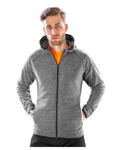 Spiro Microfleece Hoodie – Performance Layer with Thermal Warmth, Top Stitch Detail, Stand-up Collar, Side Pockets
