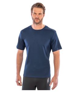 Spiro Quick Dry Short Sleeve T-Shirt – Training, Running, Gym and Active Performance, Reflecting Spiro Print Logo