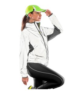 Spiro Luxe Reflective Hi-Vis Jacket – Maximum Safety, Visibility, and Durable Outdoor Wear, Full Front Snap-Down Zip