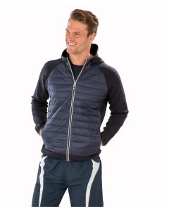Spiro Zero Gravity Jacket – Ultra-Light Padded Nylon Body with Thumbholes & Faux Down Insulation, Invisible Zip Side Pockets