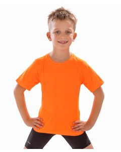 Spiro Junior Performance AirCool Tee for Boys – Breathable, Active, Sport-Inspired Comfort, Wick-Dry Piqué Knit Fabric
