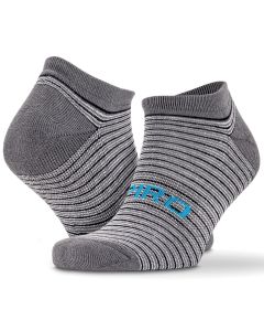 Spiro 3-Pack Mixed Stripe Sneaker Socks - Antibacterial, Cushioned Low Cut Socks, Coolmax, Fast Dry Sports Socks