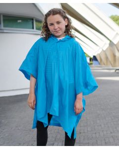 Splashmacs Kids Plastic Poncho – Lightweight Rain Protection with Packable Design for All Adventures, Carry Case, Hood
