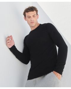 SF Clothing Feel Good Long Sleeved Stretch T-Shirt – Soft Cotton Blend with Everyday Comfort Fit, Modern Long Line Fit