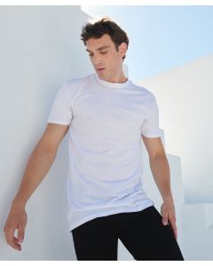 SF Clothing Longline T-Shirt with Dipped Hem – Regular Fit at Chest and Shoulders, Longer Dipped Hem at Back
