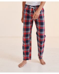 SF Clothing Relaxed Tartan Lounge Pants – Full Elasticated Waist with Contrast Mock Drawcord, Tear-out Label