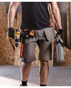 Scruffs Trade Flex Holster Shorts – Durable Workwear with Flexible Fit, Canvas Pockets and Triple-Stitched Seams