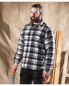Scruffs Worker Padded Checked Shirt – Insulating Fleece with Poppers & Handy Pockets, Quick-Drying, Fully Padded