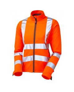 Leo Workwear HONEYWELL Leo EcoViz Women's Softshell Jacket - Zipped Front Hand Pockets, Shock Cord Hem Adjuster