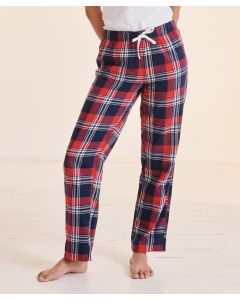 SF Clothing Women’s Tartan Lounge Pants – Relaxed Fit, Soft Cotton Comfort, Full Elasticated Waist, Tear-out Label