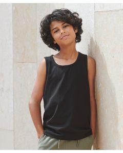 SF Kids Feel Good Stretch Vest - Soft Cotton Elastane Vest, Longline Slim Fit Kids Tank Top, Breathable Stretch Fabric
