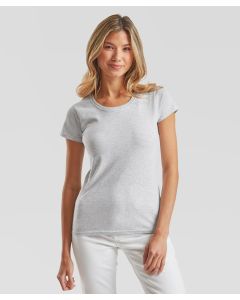 Fruit Of The Loom Women's Original Cotton T - Rib Crew Neck, Shaped Side Seams