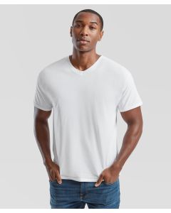 Fruit of the Loom Men’s V-Neck T-Shirt – Soft Cotton, Ribbed Neckline