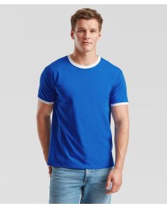 Fruit of the Loom Ringer T-Shirt – Contrast Trim, Cotton Comfort, Tailored Fit