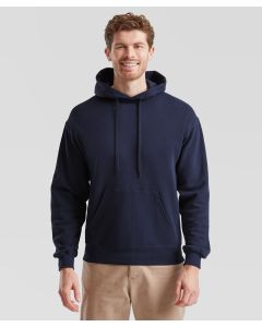 Fruit Of The Loom Classic 80/20 Hooded Sweatshirt - Front Pocket, Set-In-Sleeves