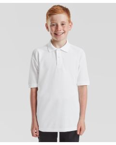 Fruit of The Loom 65/35 Kids Pique Polo – Comfy, Durable, Cotton Blend Tee