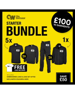 10 Garments Starter Bundle inc Free Logo