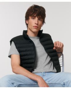 Stanley Climber Versatile Sleeveless Jacket – Quilted, High Collar, Recycled Polyester, Zipped Welt Pockets, Fully Quilted