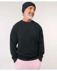 Stanley/Stella Unisex Matcher Sweatshirt – Sustainable Comfort with Modern Minimalist Design, Self Fabric Half Moon, Herringbone Neck