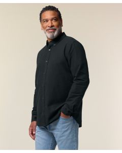  Stanley & Stella Organic Oxford Shirt – Sustainable, Crisp & Ethical, Double Pleats at Cuff Seam, Inside Yoke in Self Fabric