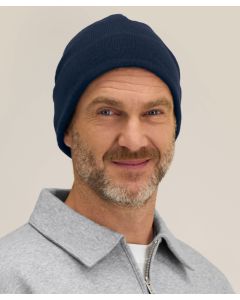 Stanley/Stella Fielder Unisex Beanie – Polar Fleece Lining at Brim, Close Fitting, Single-Layer Jersey Knit