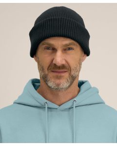 Stanley/Stella Fisherman Unisex Beanie 2.0 – Double Foldable Brim, Midweight Winter Beanie, Minimalist Single-Layer