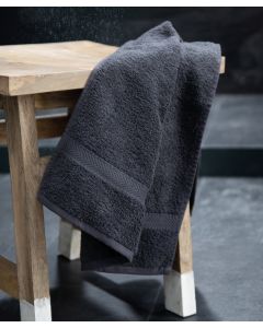 Towel City Luxury Range Hand Towel – Ultra-Soft, Absorbent & Durable Cotton for Premium Comfort, Herringbone Border, Hanging Loop