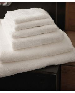 Towel City Luxury Range Guest Towel – Soft, Highly Absorbent Cotton for Bathroom or Spa Use, Deep Pile, Herringbone Border