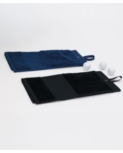 Towel City Deluxe Velour Golf Towel – Trifold Design, Absorbent Golf Bag Towel with Clip Strap for Custom Branding