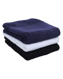 Towel City Printable Border Hand Towel – Soft Cotton, Vibrant Design, Durable & Absorbent, Hanging Loop in Centre of Top Edge