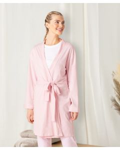 Towel City Women’s Wrap Robe - Soft Touch Fabric for Luxurious Home Relaxation, Lightweight Fabric, Kimono Style Robe, Short Style