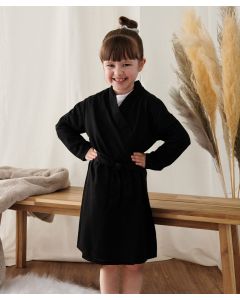 Towel City Kids Robe – Soft Cotton Terry Bathrobe with Hood for Cosy Post-Bath Comfort, Tie Front, Short Style, Cosy Hood
