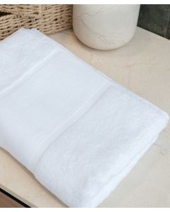 Towel City Organic Bath Towel with Printable Border – Luxurious, Eco-Friendly Soft Cotton Finish, Heavy Weight, High Absorbency