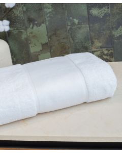 Towel City Organic Bath Sheet with Printable Border – Luxurious, Soft & Eco-Friendly, Hi8ghly Absorbent, Ethically Sourced, Printable Border