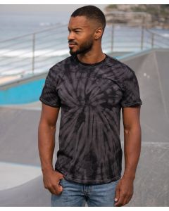 Colortone Tonal Spider T-Shirt – Retro Tie-Dye, Shoulder Taping, Double Needled Stitched Neckline