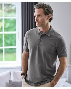 Tee Jays Luxury Stretch Polo – Premium Cotton-Rich Polo Shirt for Refined Professional Style, Mini Pique and Tailor Fit, Clean Finished Pockets