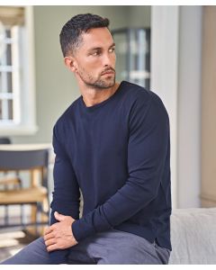 Tee Jays Long Sleeve Interlock Tee – Enzyme Washed, Silicone Treatment, Pre Shrunk, Tailored Silhouette, Shaped Fit