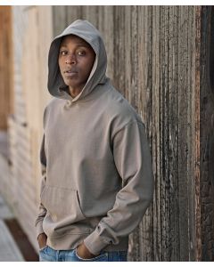 Tee Jays UNLABELED Heavy Loose-Fit Hooded Sweatshirt – Organic Cotton Hoodie, Brushed Fabric, Zip Hoodie, Loose Fit Streetwear
