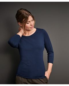 Tee Jays Women’s Stretch ¾ Sleeve Tee – Sleek Fit with Comfortable Stretch for Everyday Style, Stretch Fabric, Flattering 