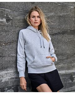 Tee Jays Women’s Hooded Sweatshirt – Luxuriously Soft Feel with Modern Silhouette, Kangaroo Pocket, Double Dyed, Ribbed Cuffs