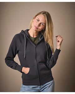 Tee Jays Women’s Fashion Full Zip Hoodie – Premium Soft-Cotton Blend with Modern Fit, Soft Brushed Interior