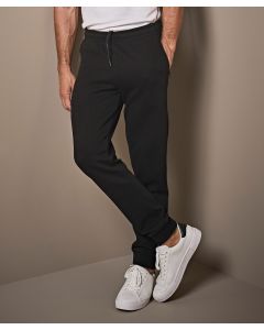Tee Jays Ribbed-Interlock Pants – Premium Ring-Spun Cotton Blend for Refined Comfort, Two Front Pockets with Zip,  Ribs with Elastane