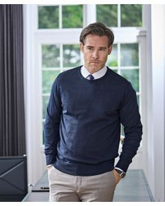 Tee Jays Crew Neck — Italian Craftsmanship & Premium Yarn, Timeless Merino Blend Jumper, Tailored Fit, Fully Fashion, Ribbed Hem